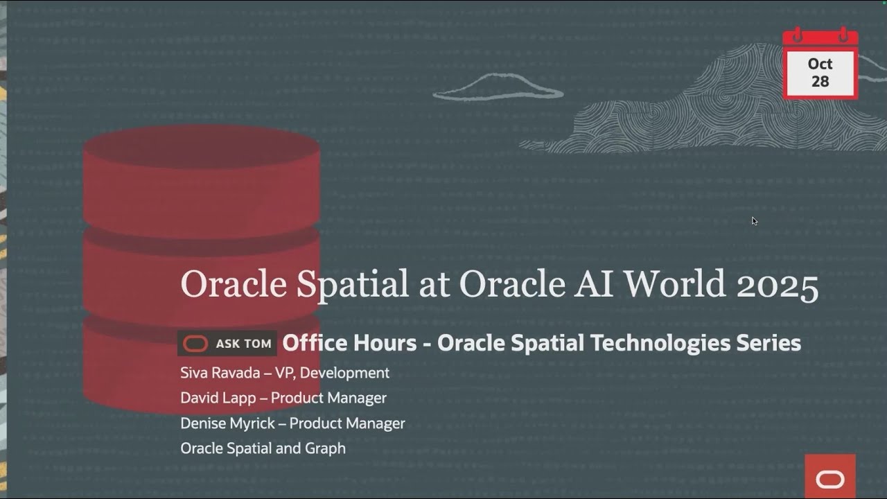 Oracle Spatial at Oracle AI World 2025