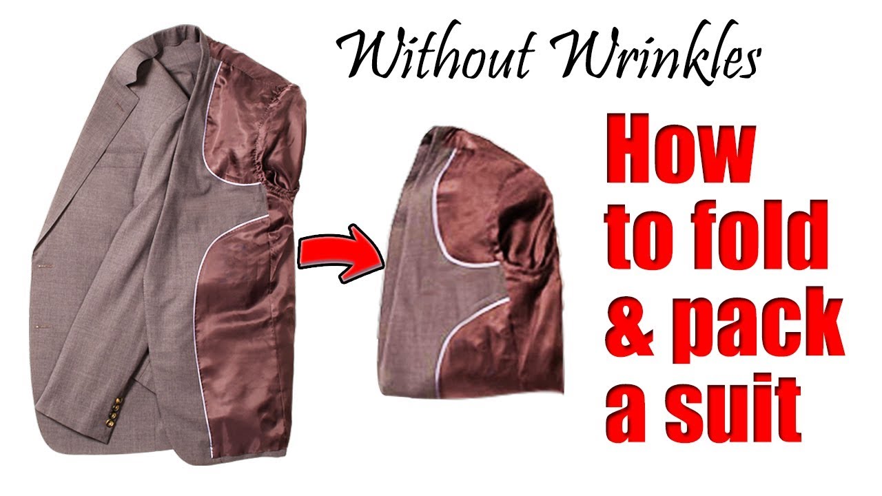 How to fold and pack a suit jacket | Without wrinkles