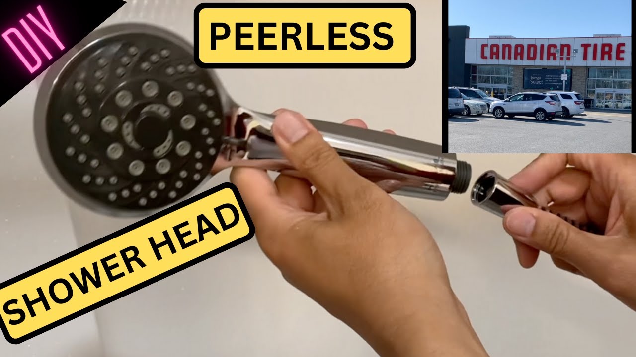 How to Install Canadian Tire, Peerless Shower Head. DIY.