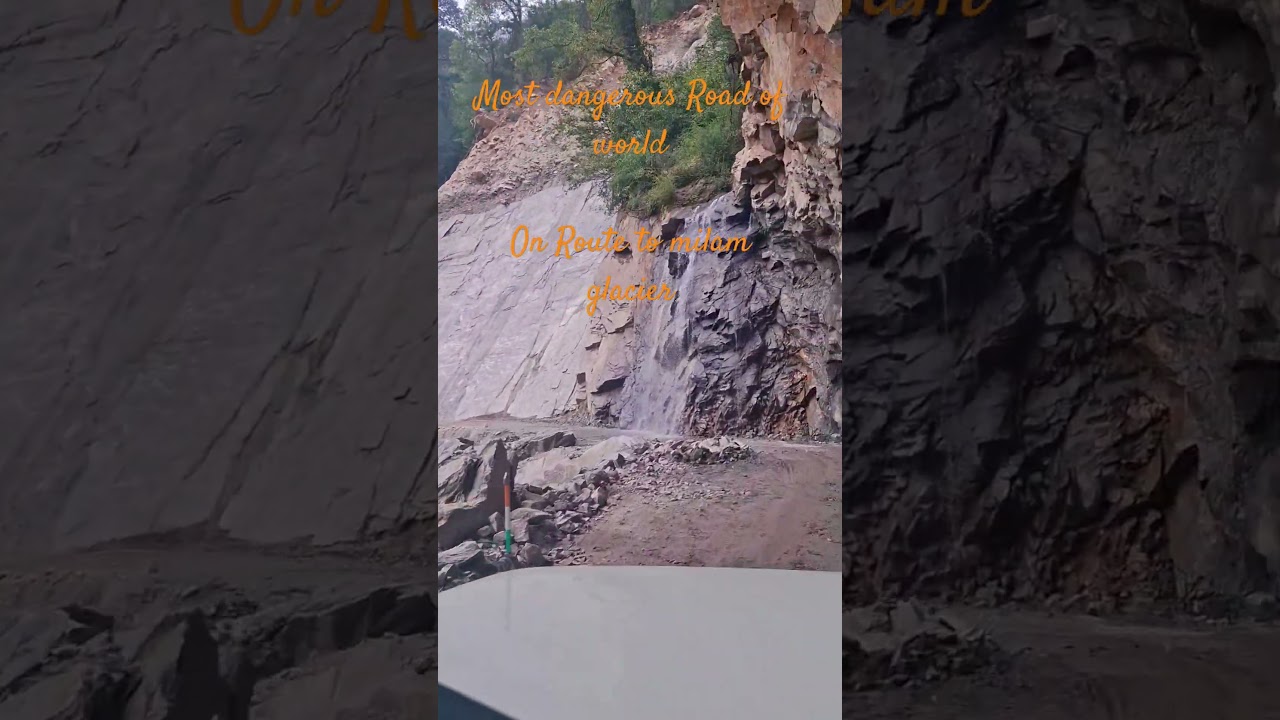 Dangerous road of munsiyari milam glacier Road