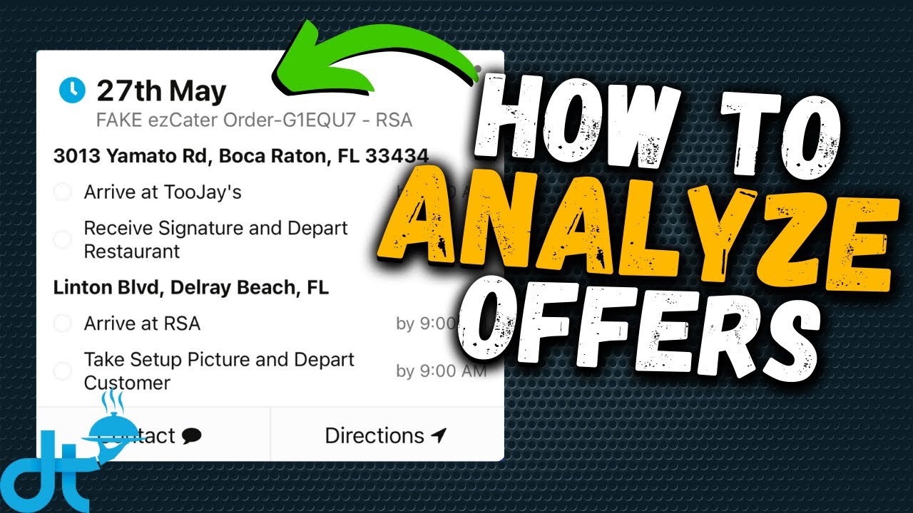 How To ANALYZE DeliverThat Offers FOR YOUR SUCCESS!! | New Driver Tips
