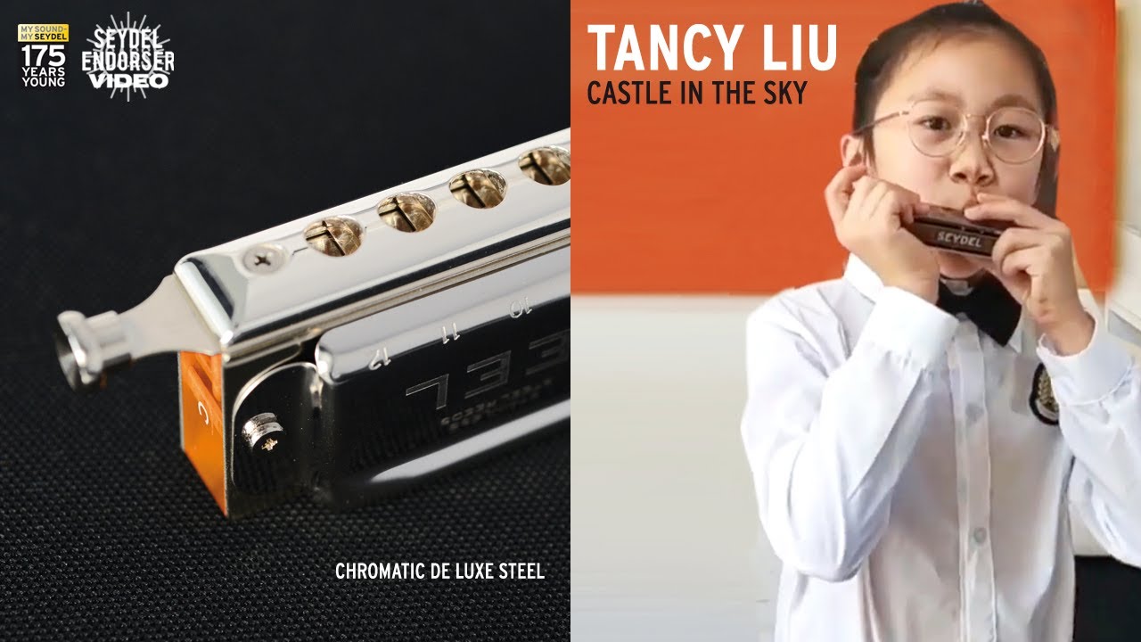 Tancy Liu plays 'Castle In The Sky' on the SEYDEL DE LUXE STEEL Chromatic Harmonica
