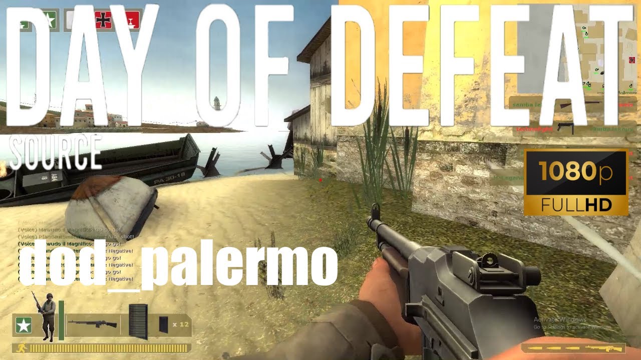 Day of Defeat Source - Professional Assault - dod_palermo - Gameplay [1080p60FPS]