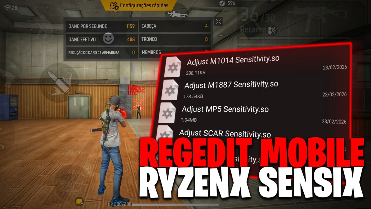 REGEDIT MOBILE RYZENX SENSIX VIP 😍 FULL VERMELHO F&Aacute;CIL 🍓 REGEDIT XITER 100% ANTIBAN LINK MEDIAFIRE!!