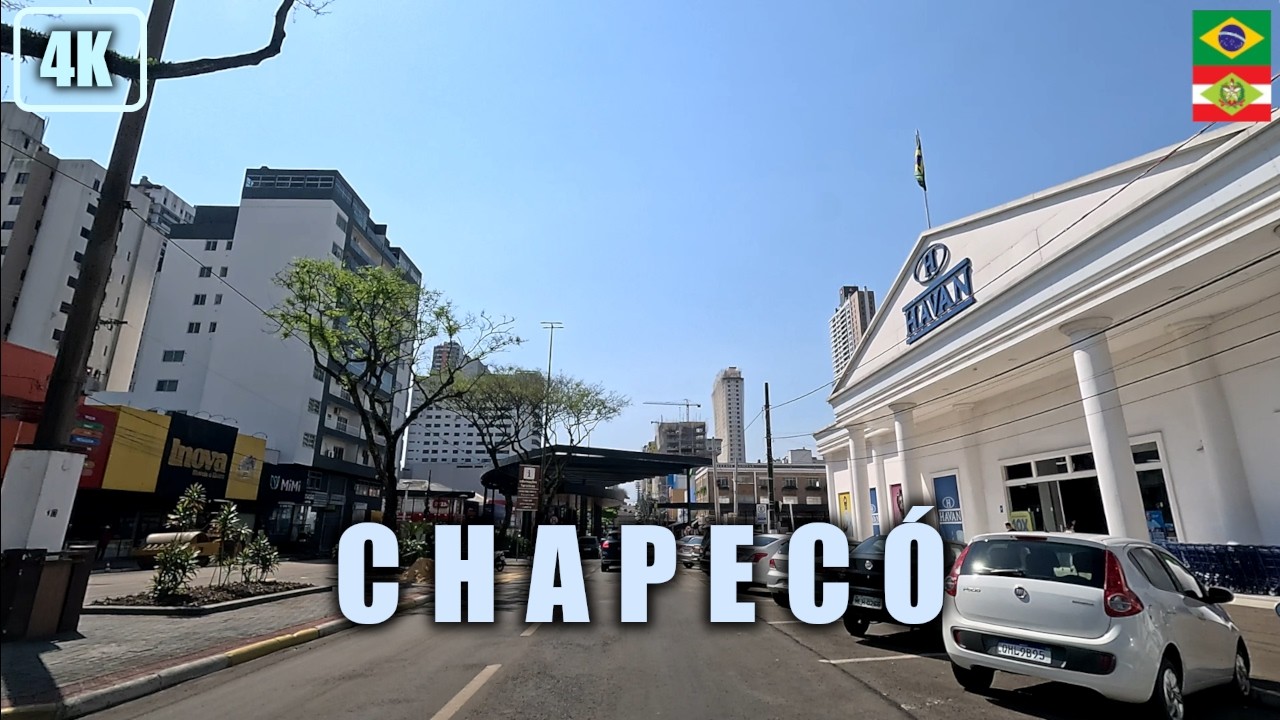 Chapecó 🇧🇷 Av. Getúlio Vargas Completa | 4K