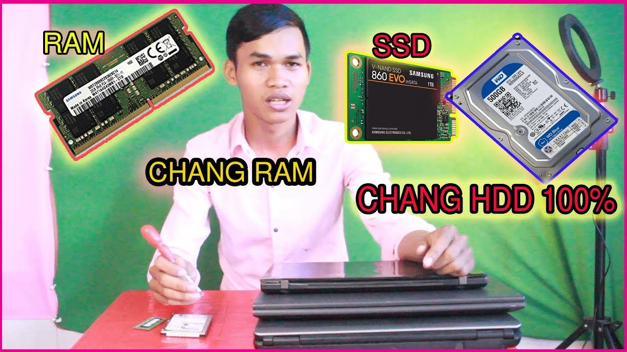របៀបថែមRAMកុំព្យូទ័រ និងប្តូHDDបាន100% (MengLy Computer)
