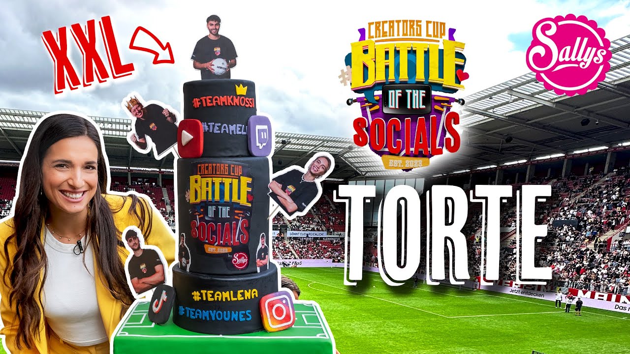 Größte Motivtorte ever! Battle of the Socials Torten Vlog - mit @Knossi & @YounesZarou