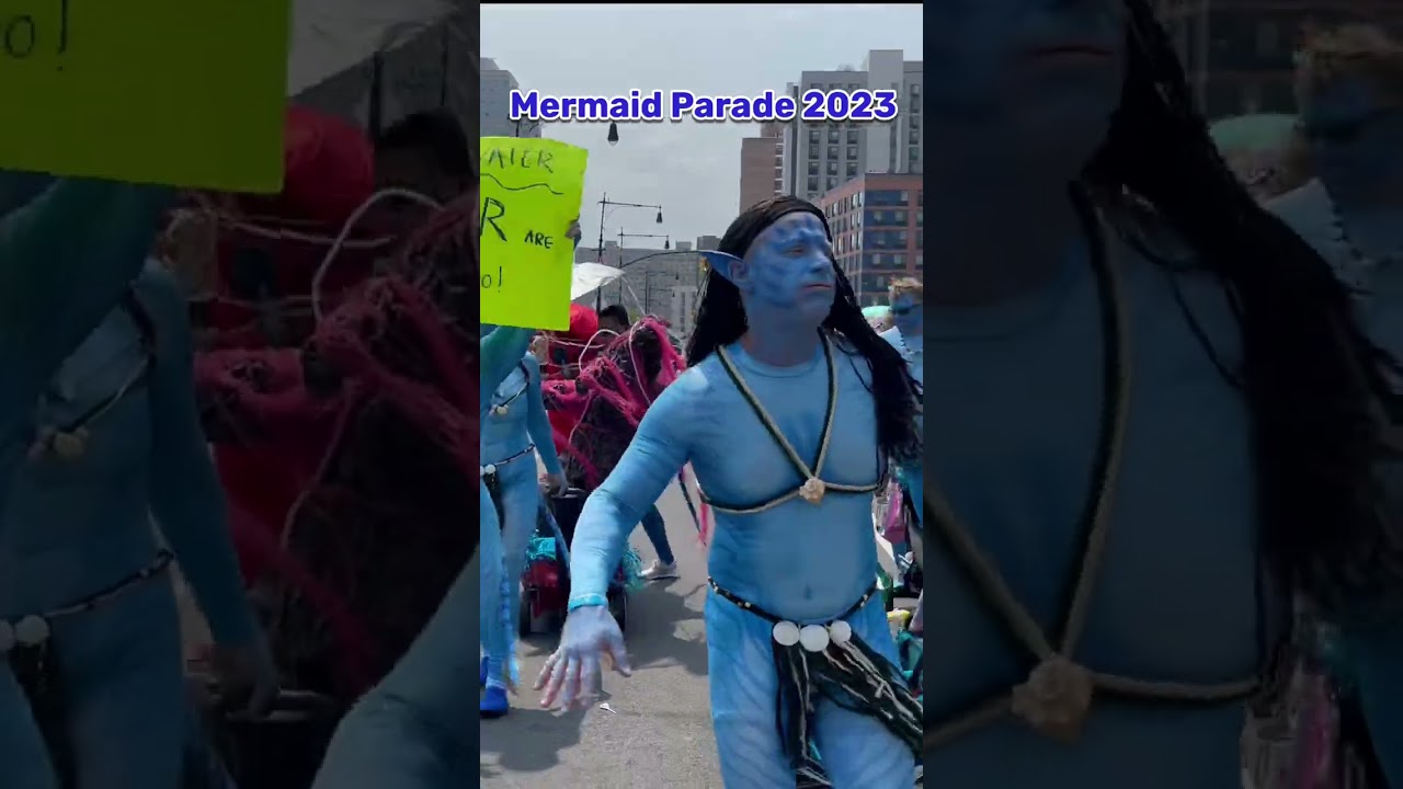 HD[4K] 2023 Mermaid Parade Mermaid 🧜&zwj;♀️ Coney Island Brooklyn New York 🇺🇸