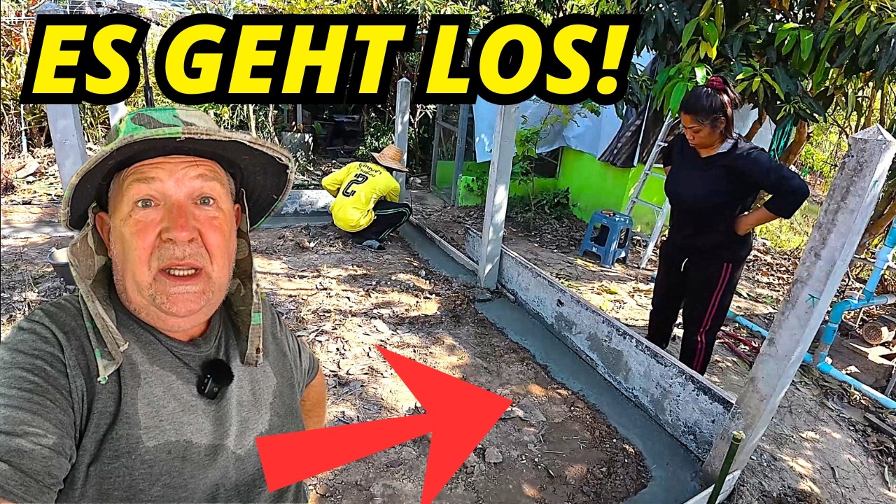 Voliere Bau Tag 1 – Fundament, Material & Spenden-Update.