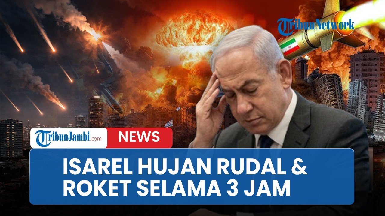 Serangan Gabungan Iran-Hizbullah, Israel Hujan Rudal dan Roket Selama 3 Jam