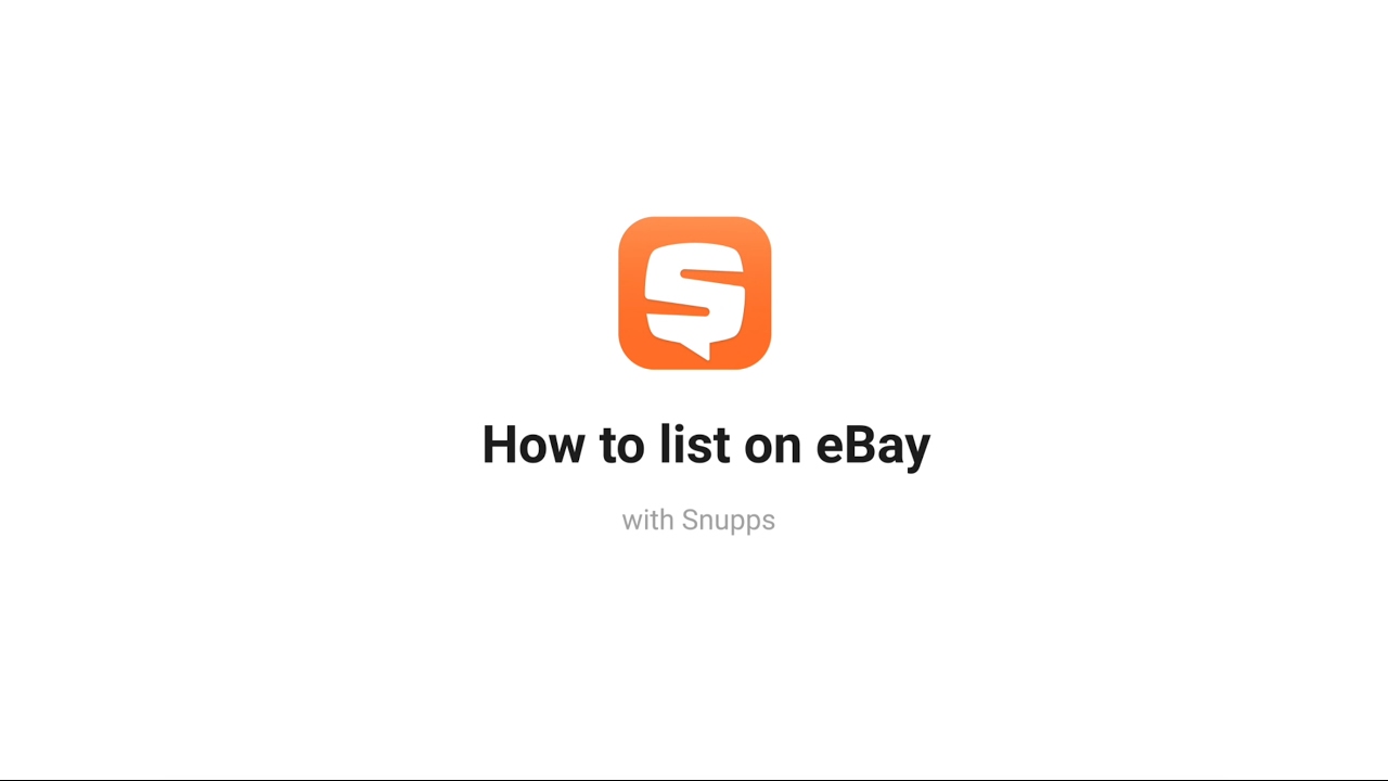 Introducing 'List on eBay&rsquo;!