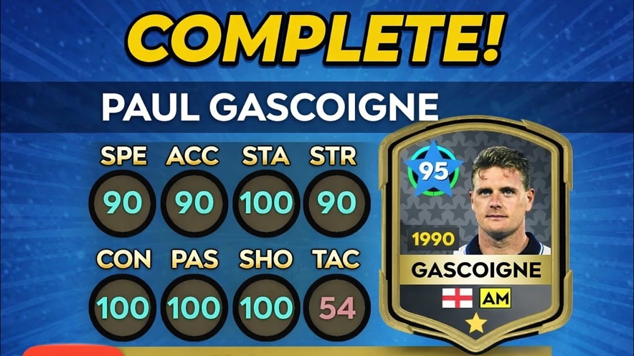 DLS 26 💥 UPGRADE MAX PAUL GASCOIGNE 💥 Dream League Soccer 2026🌞