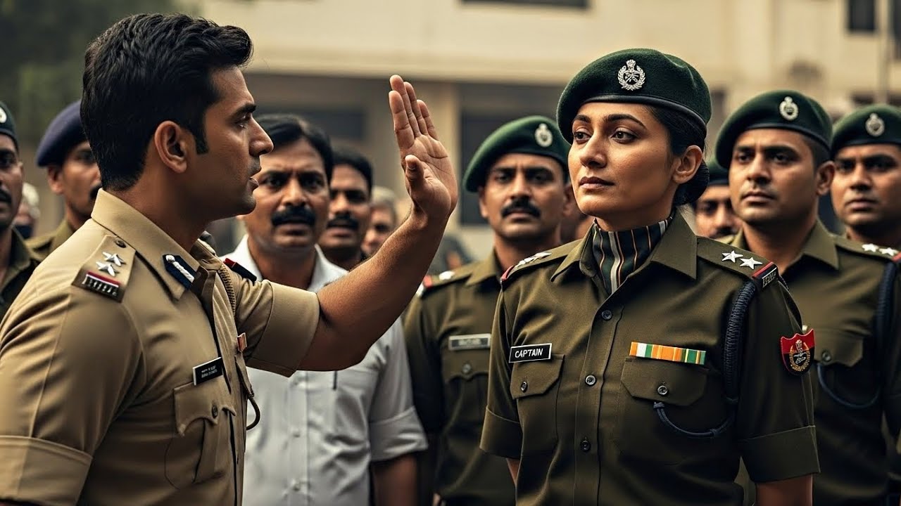 “SI ने आम महिला समझकर Army Officer को मारा थप्पड़… फिर जो हुआ सब दंग रह गए।। Emotional story.