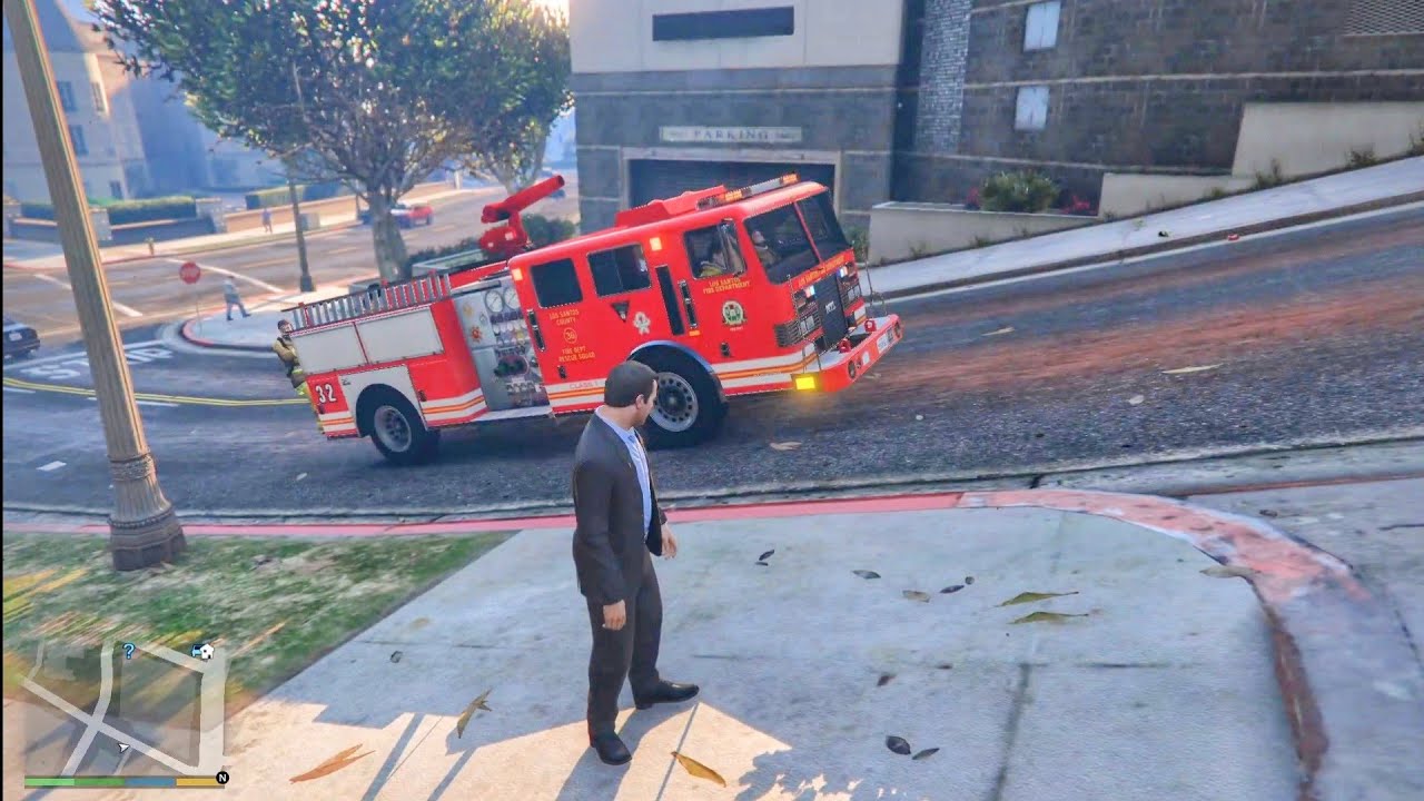 Grand Theft Auto V | GTA V |Gameplay | Part-61 | Parking Gataway Vehicle And Fire Truck For Planning