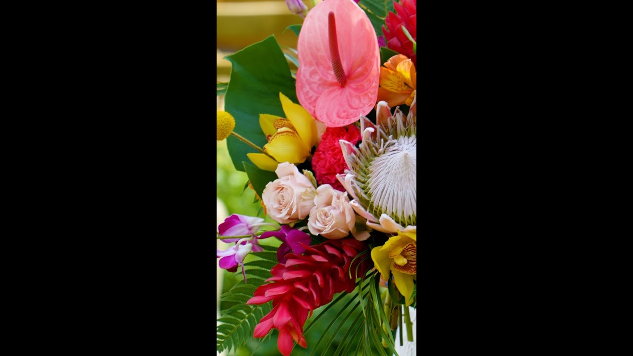 Tropical Themed Beach House Wedding // Folly Beach, SC