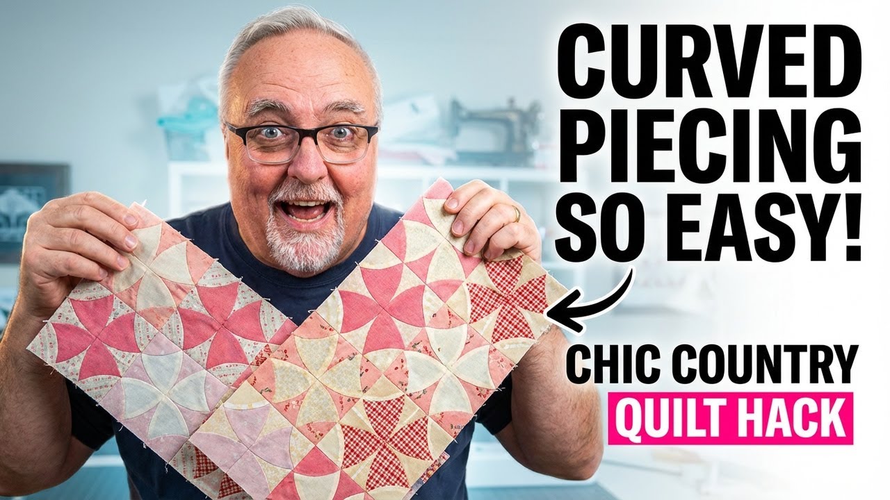 Before You Piece the Chic Country Quilt With Curves, Watch How Easy