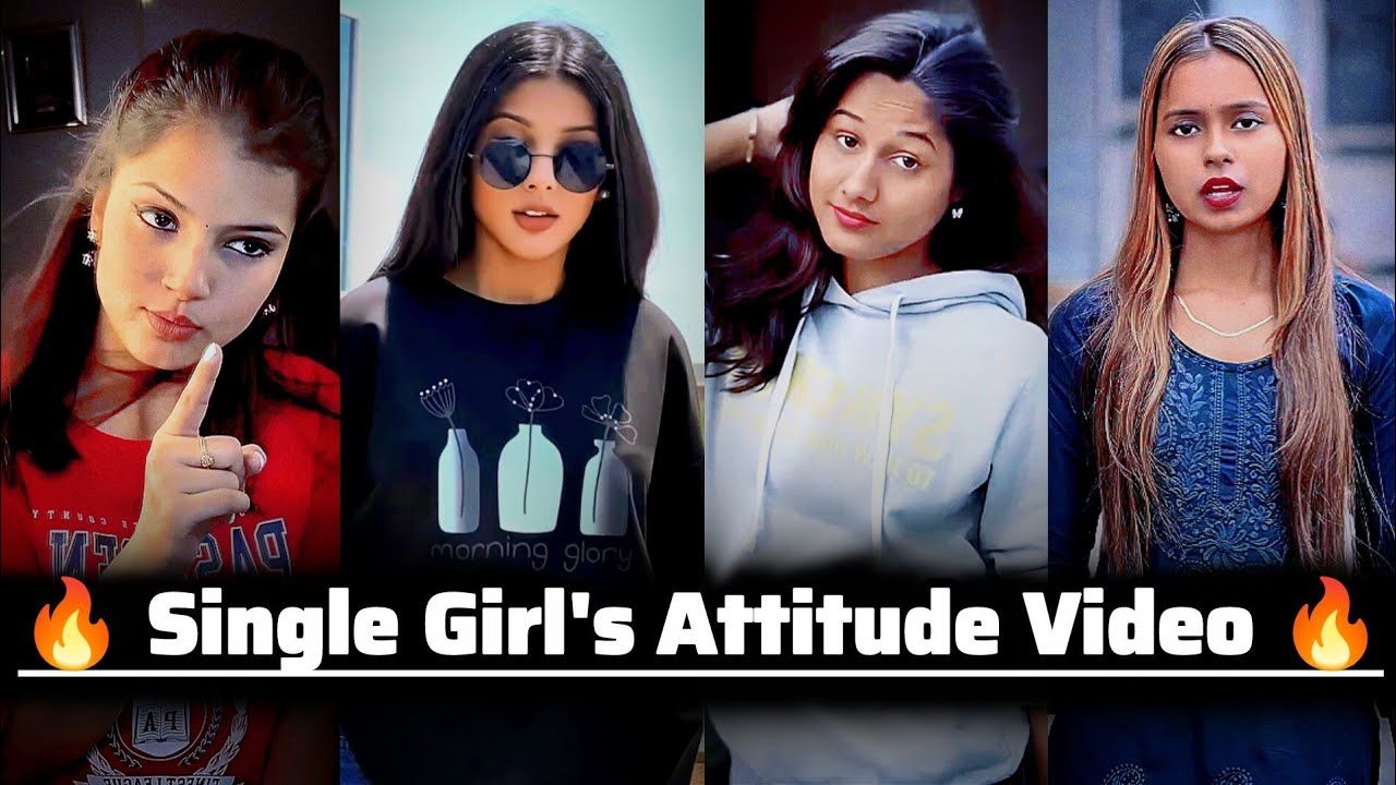 😡Single Girls Attitude Video || Attitude Girl New Video || 2025 Best Attitude Shayari 🤟👿💯