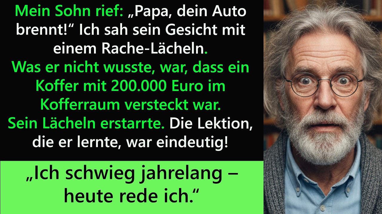 Mein Sohn setzte mein Auto in Brand, weil ich es ihm nicht geliehen habe! „Papa, dein Auto brenn