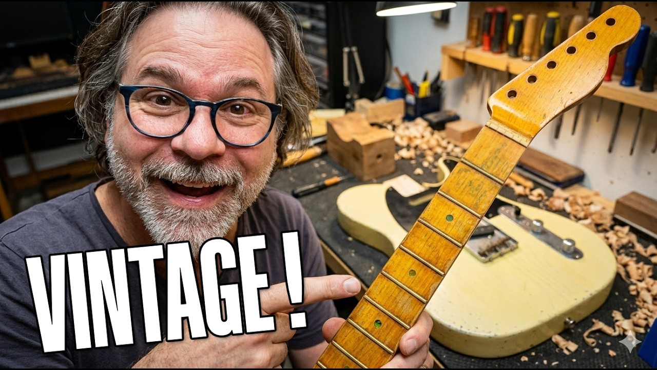Telecaster guitar neck full build  (relic finish)