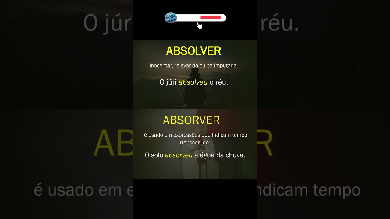 Diferen&ccedil;a entre Absorver x Absolver #gram&aacute;tica #palavras #portugu&ecirc;s #vocabul&aacute;rio