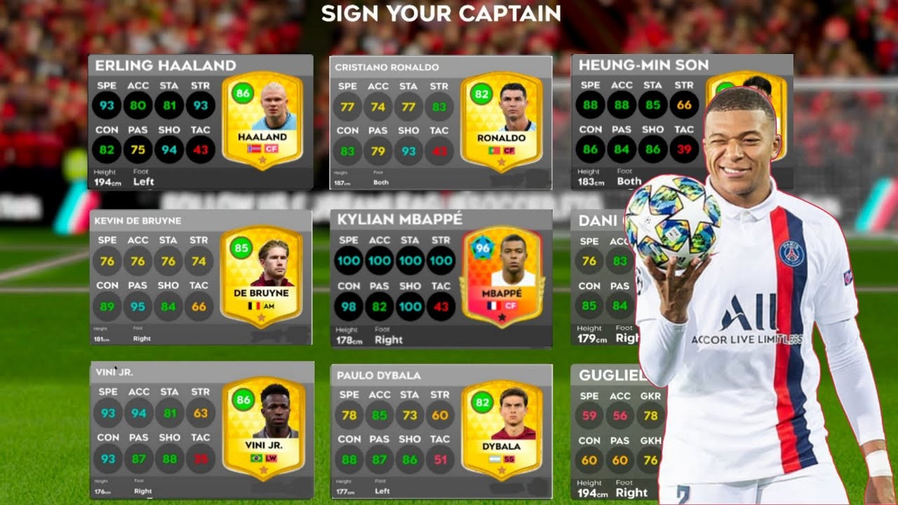 THE GREAT LEGENDARY BEGINNING WITH MBAPPE. IN DLS 25 .