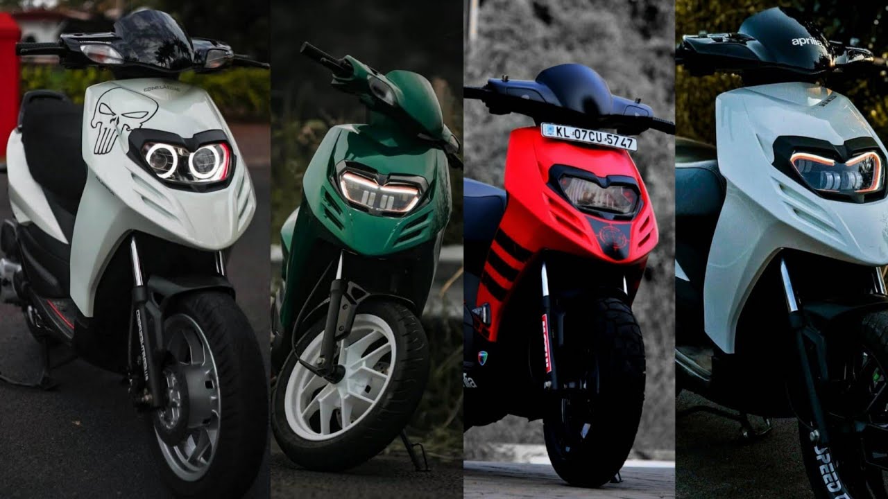 Aprilia sr150 scooty modified