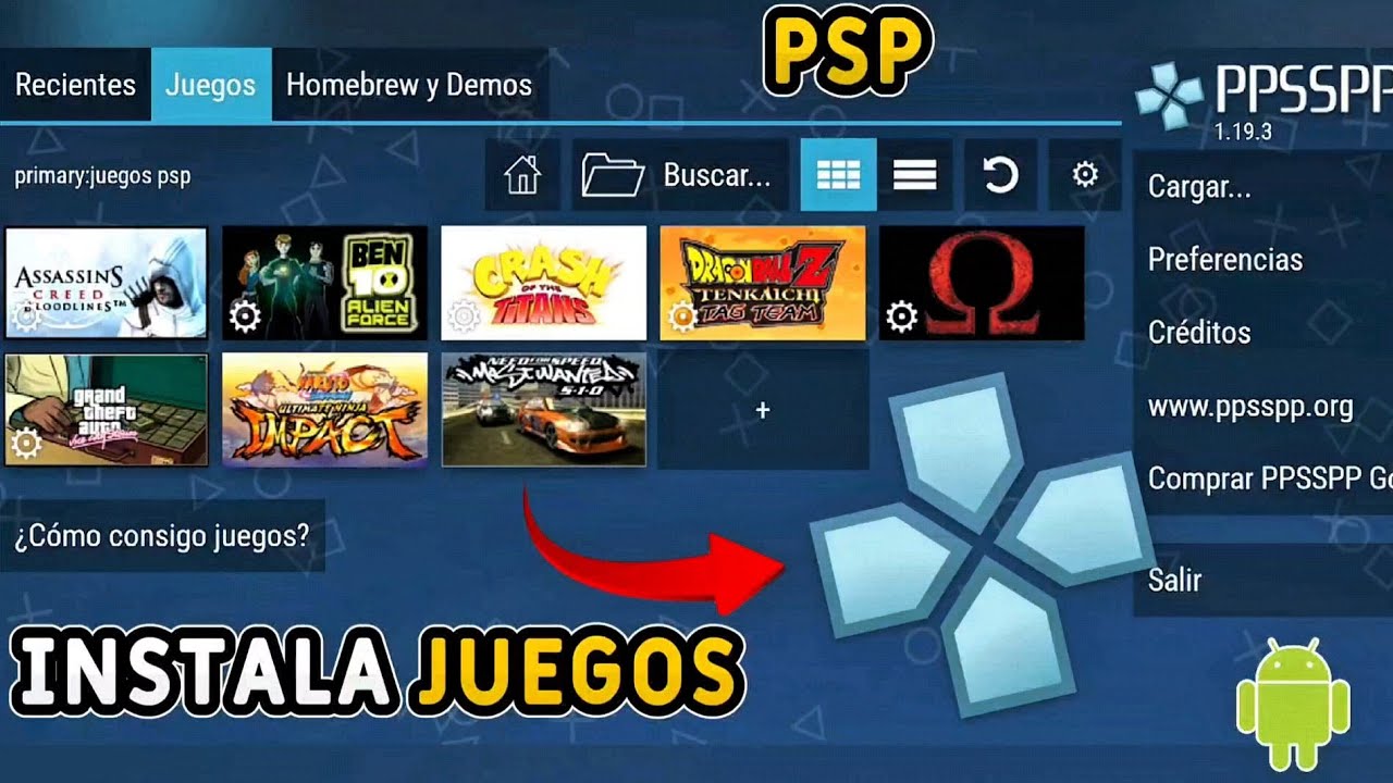 ✅ CÓMO INSTALAR JUEGOS EN PPSSPP ANDROID | FÁCIL Y SIN ERRORES 🕹️