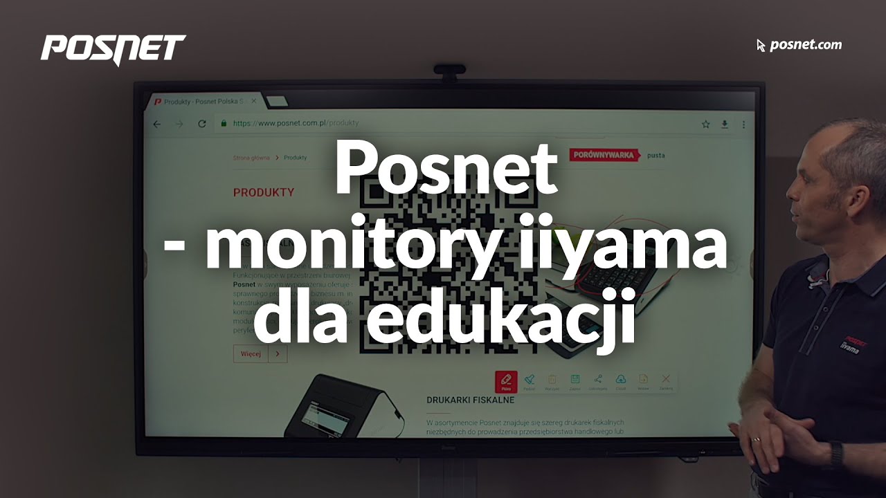 Posnet/iiyama - monitory interaktywne w edukacji