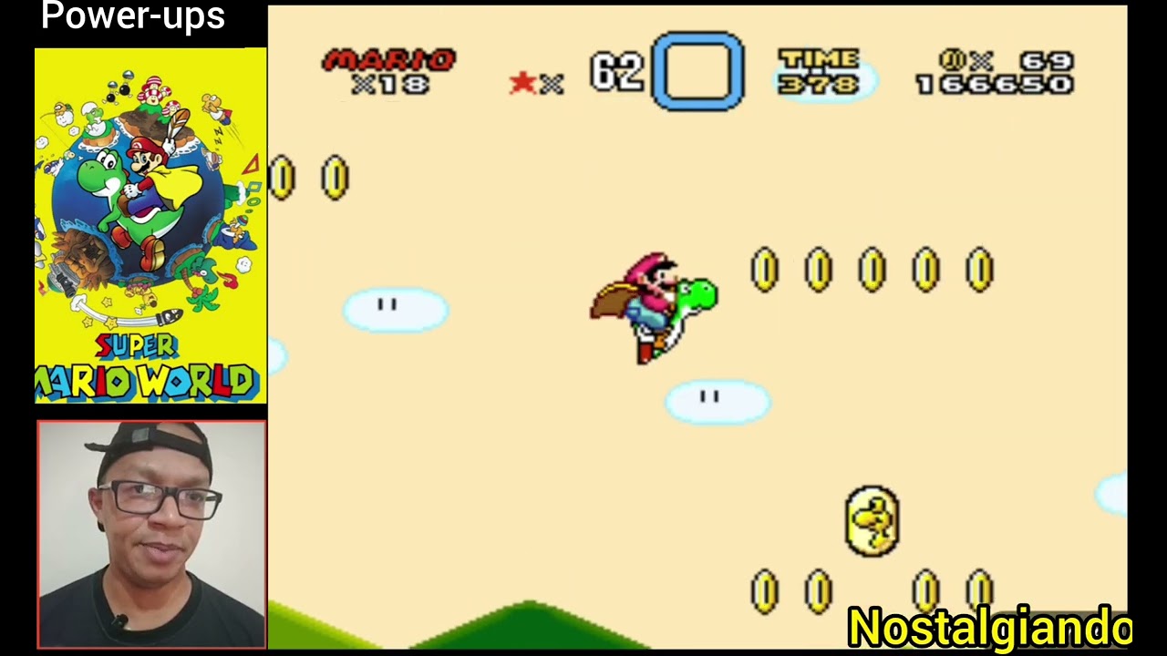 Super Mario world. Hack Power-ups. 