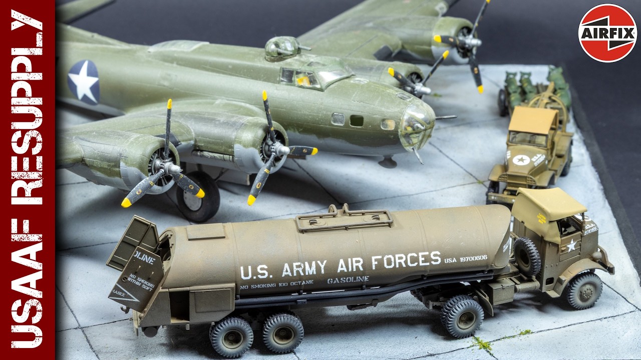 Bomber Resupply Set - USAAF Eighth Air Force (Airfix 1/72 scale model)