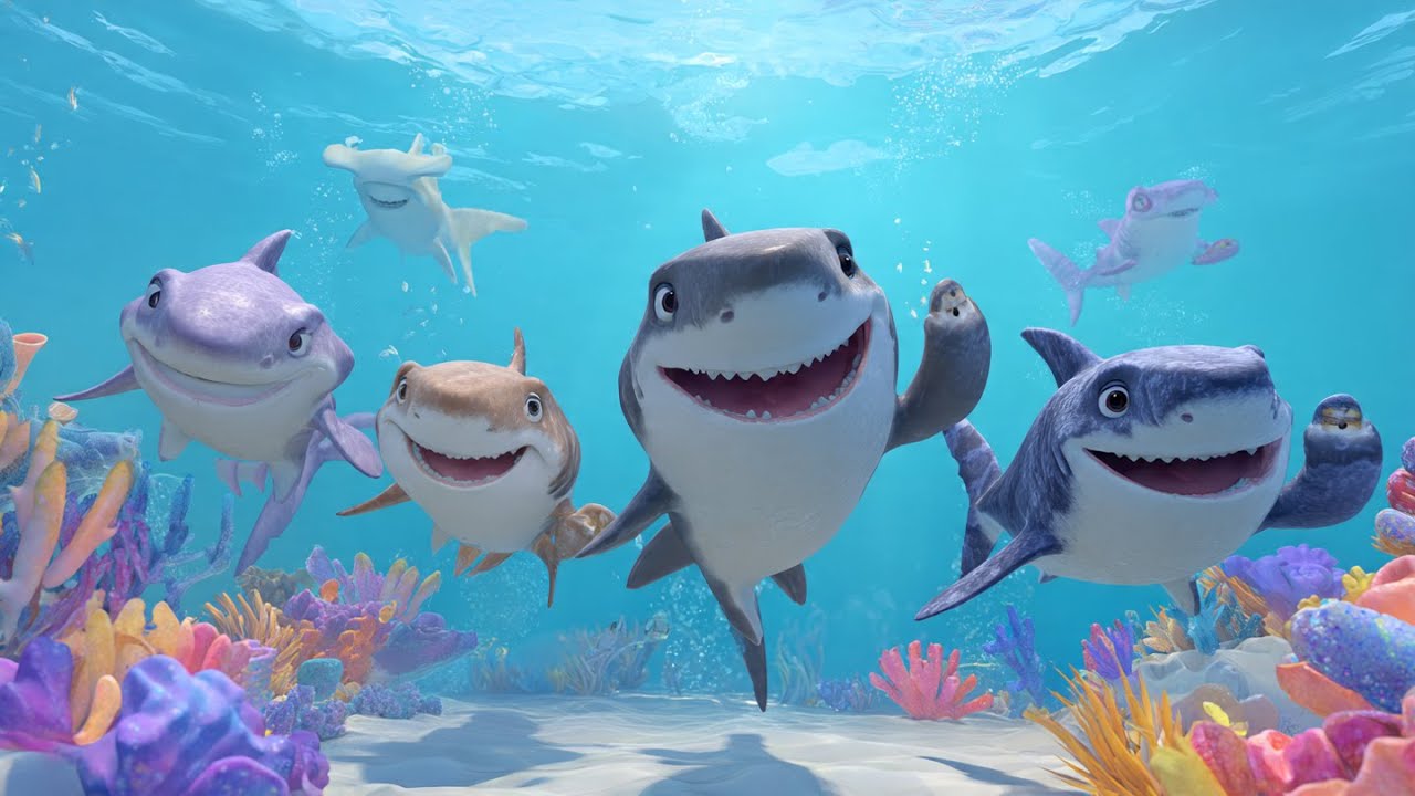 Swim, Swim, Shark Friends!