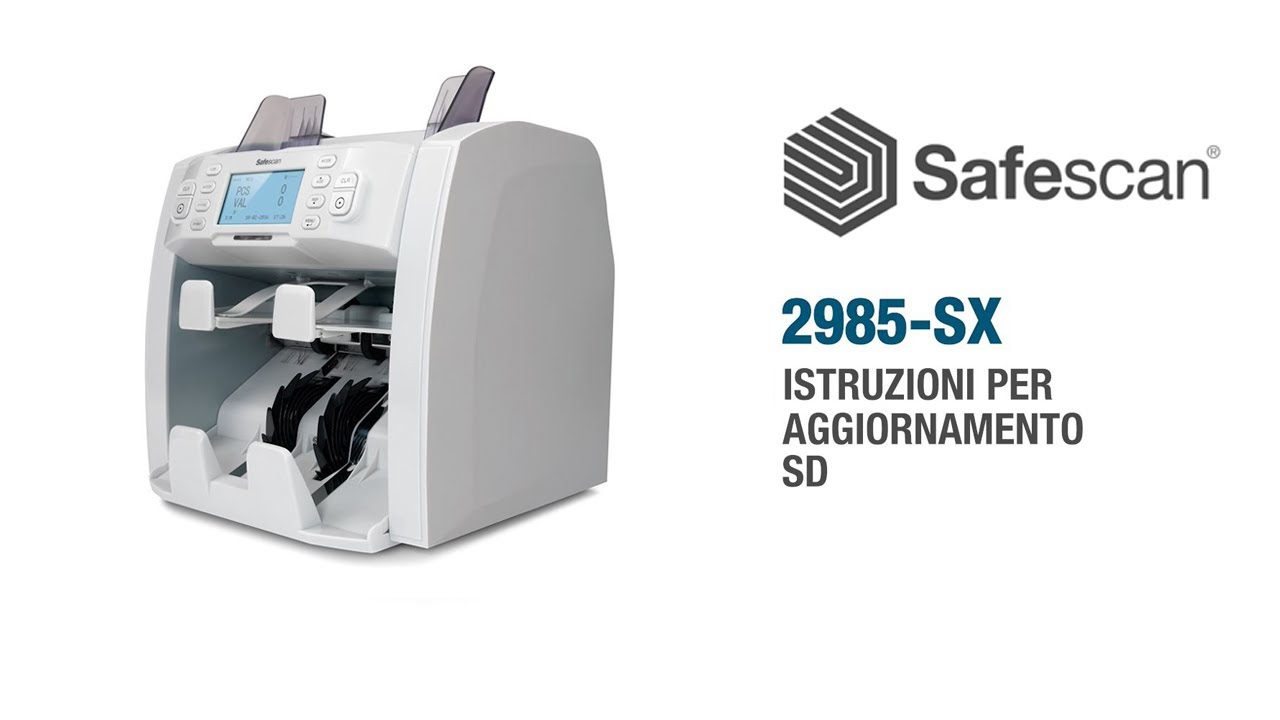 Safescan 2985-SX istruzioni per aggiornamento SD | Italiano