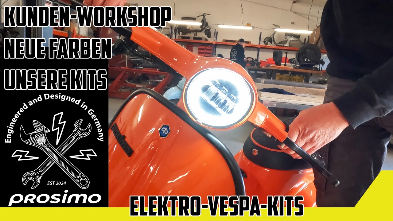 prosimo ⚡🛵 Vespa elektrisch umbauen: Kunden-Workshop & neue Elektronikgehäuse!