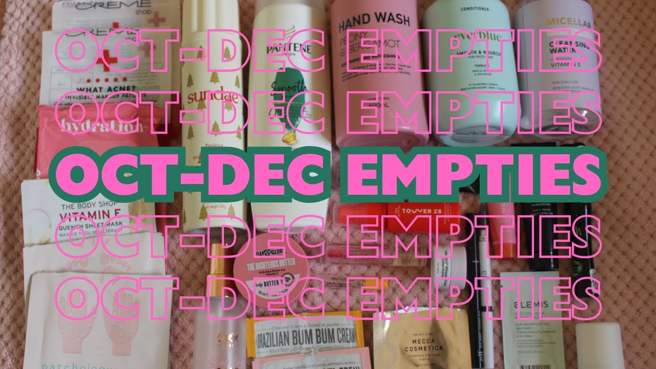 oct-dec empties & declutter 2024 | paige catherine