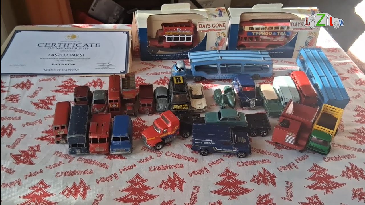 Unboxing vintage Matchbox diecast cars 