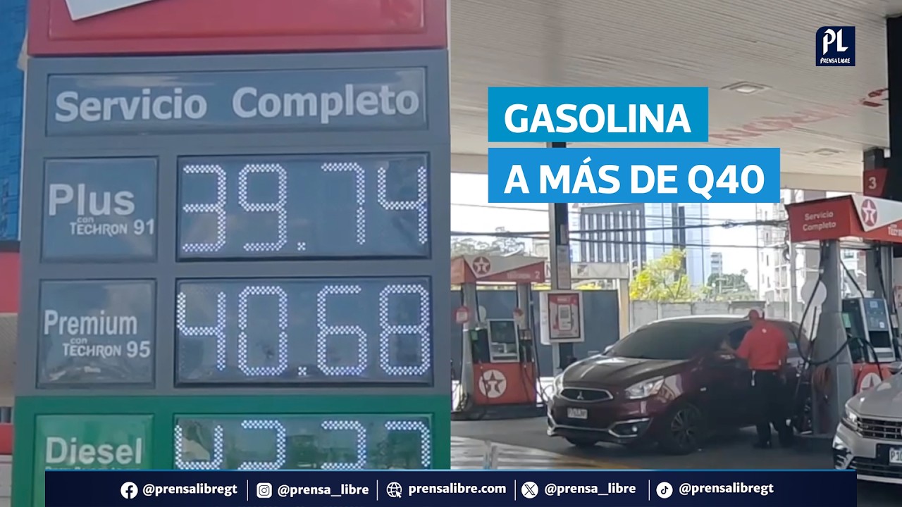 Gasolina supera Q40 en Guatemala y familias recortan gastos ante alza
