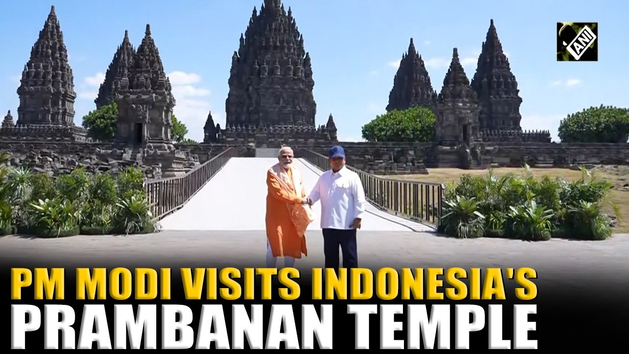 PM Narendra Modi, Indonesian President Prabowo Subianto visit Prambanan Temple in Yogyakarta