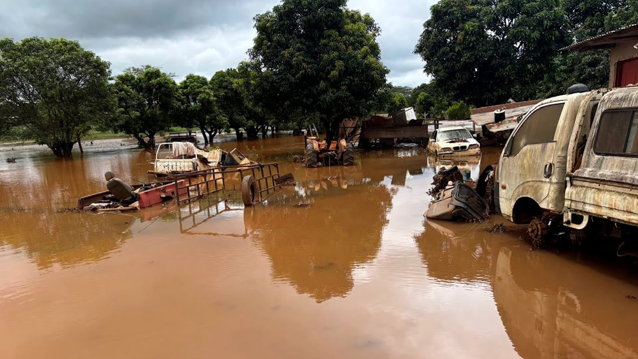 President Cyril Ramaphosa visits Mpumalanga Province to assess areas affected by the floods.