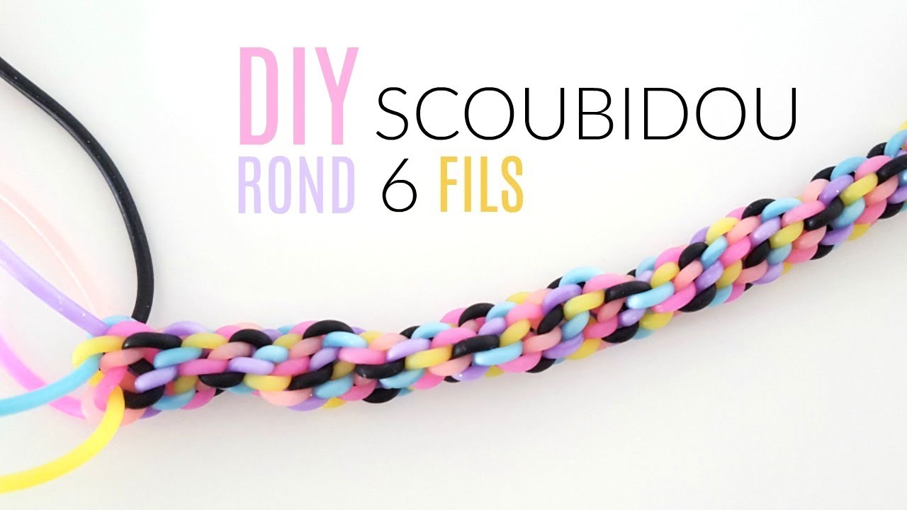 COMMENT FAIRE UN SCOUBIDOU ROND 6 FILS FACILE
