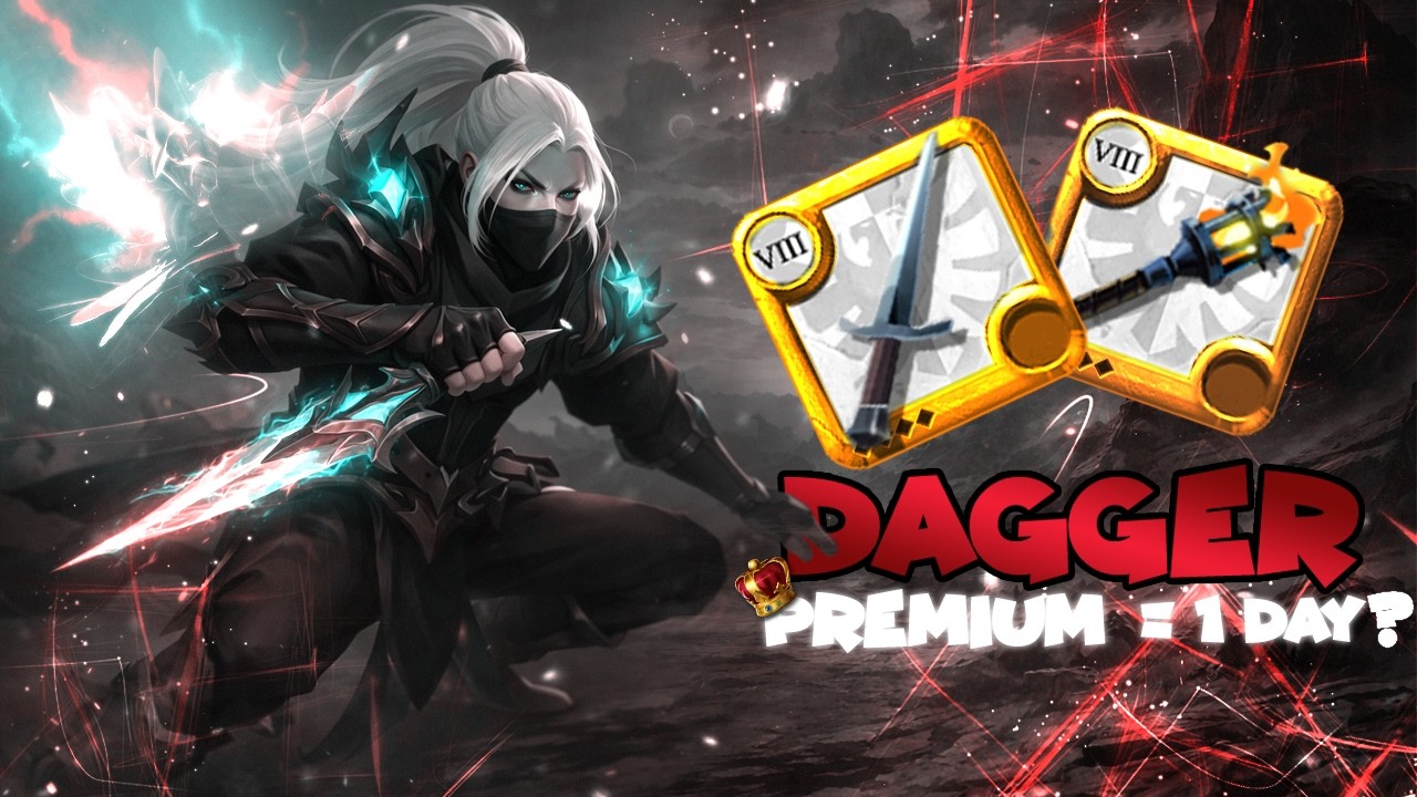 I Made Premium in 1 Day With Daggers (Black Zone Only) | AlbionOnline