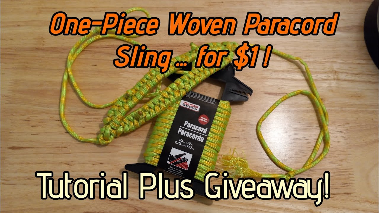 $1 Split Woven Pouch Single String Sling Tutorial