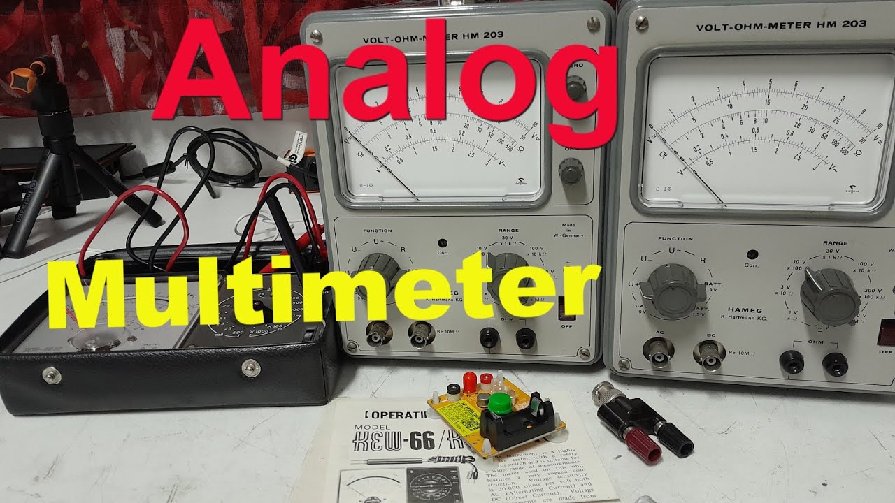 Hameg Analogmessger&auml;te Multimeter HM 203 Zeigerinstrument