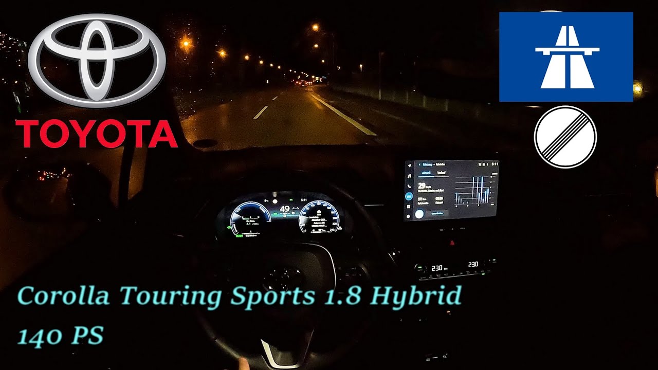 2024 Toyota Corolla Touring Sports 1.8 Hybrid 140 PS NIGHT POV DRIVE TOPSPEED Mainz (60 FPS/1440p)