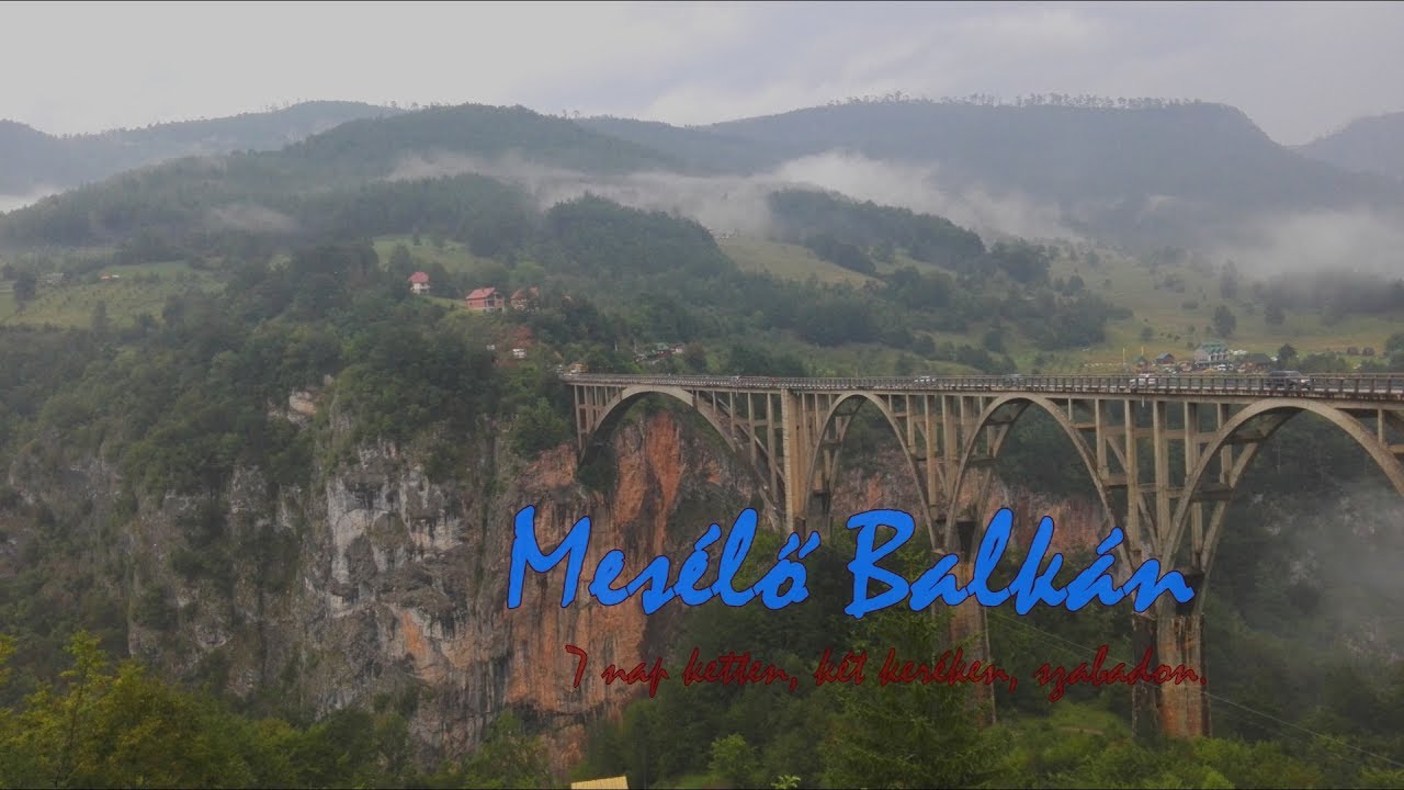Motoros utifilm balkáni körutunkról  Albánia Bosznia Hercegovina Montenegró Horvátország Szerbia