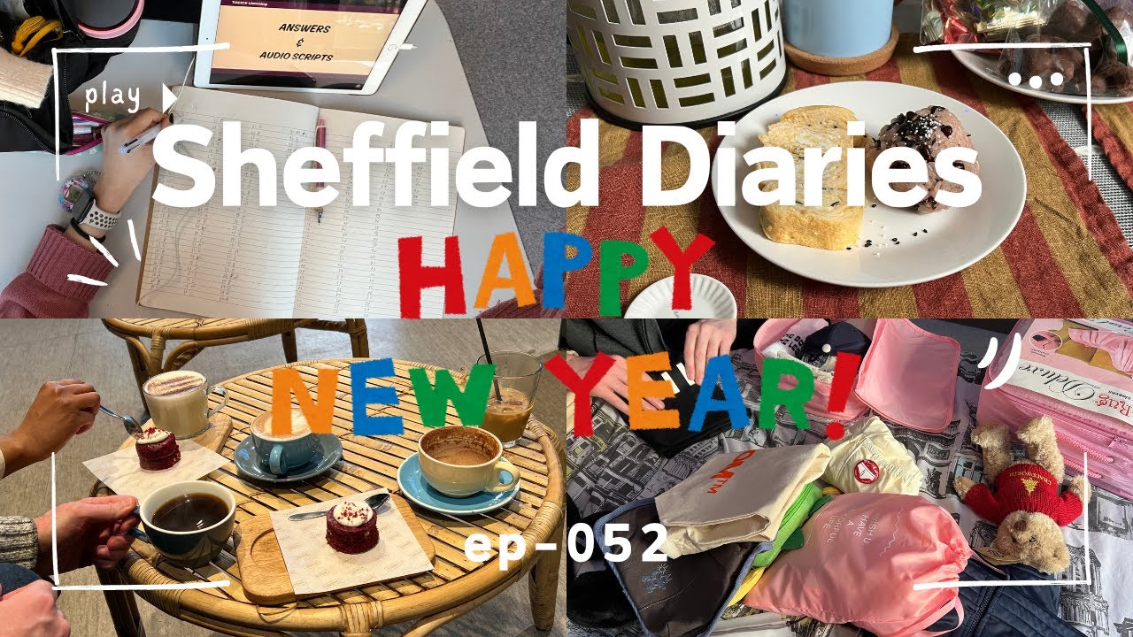 [Sheffield_diaries_052] イギリス留学生の生活2025年スタート❣️🐍自炊にて大雪警報で引きこもってのんびりな日々😉そして日本に帰国しますっ🇯🇵さようなら〜シェフィールド😢またね