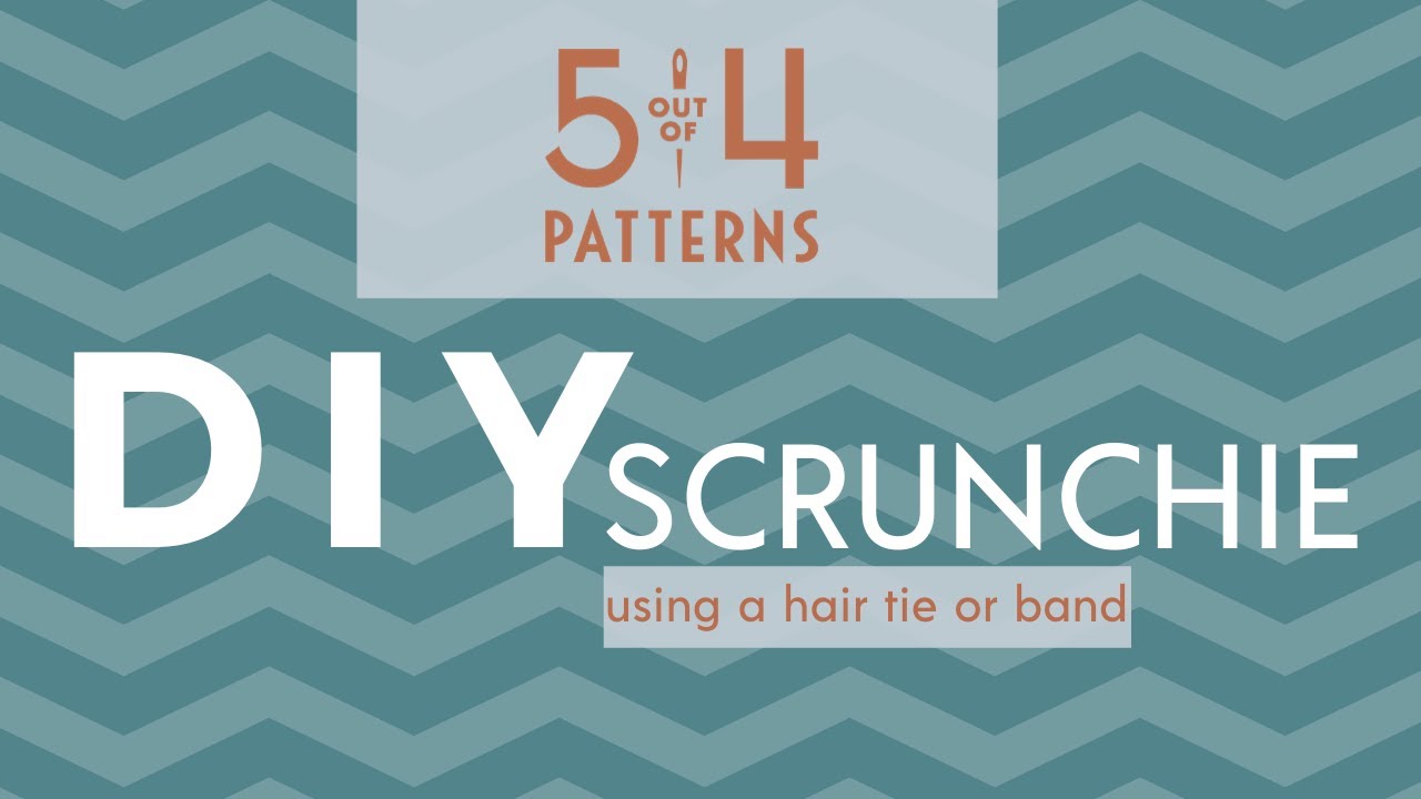 DIY Scrunchie with a Hair Tie or Band