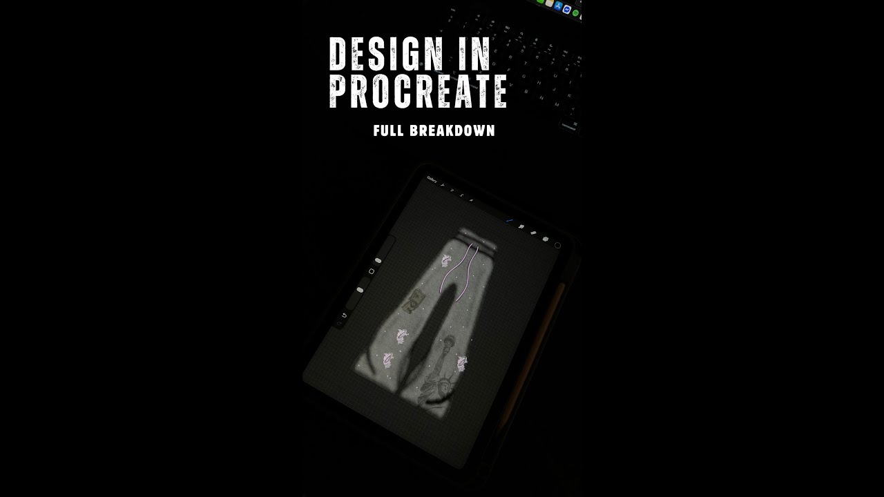How I Design Clothing in Procreate | Full 19-Minute Design Breakdown