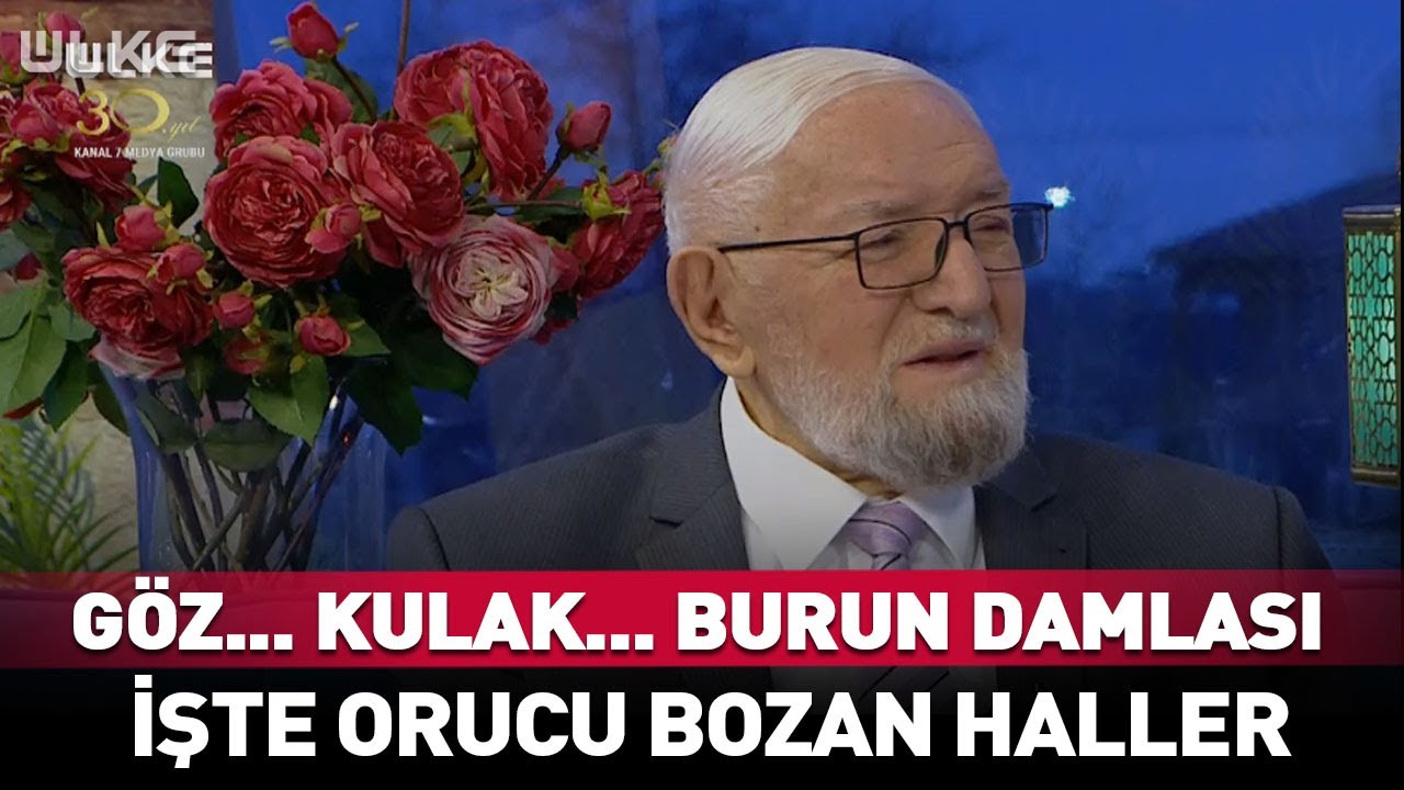'Göz... Kulak... Burun Damlası...' İşte Orucu Bozan Haller #ramazan