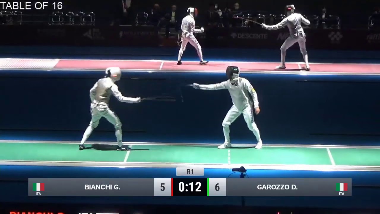 2019 137 T16 05 M F Individual Tokyo JPN WC GREEN GAROZZO ITA vs BIANCHI ITA