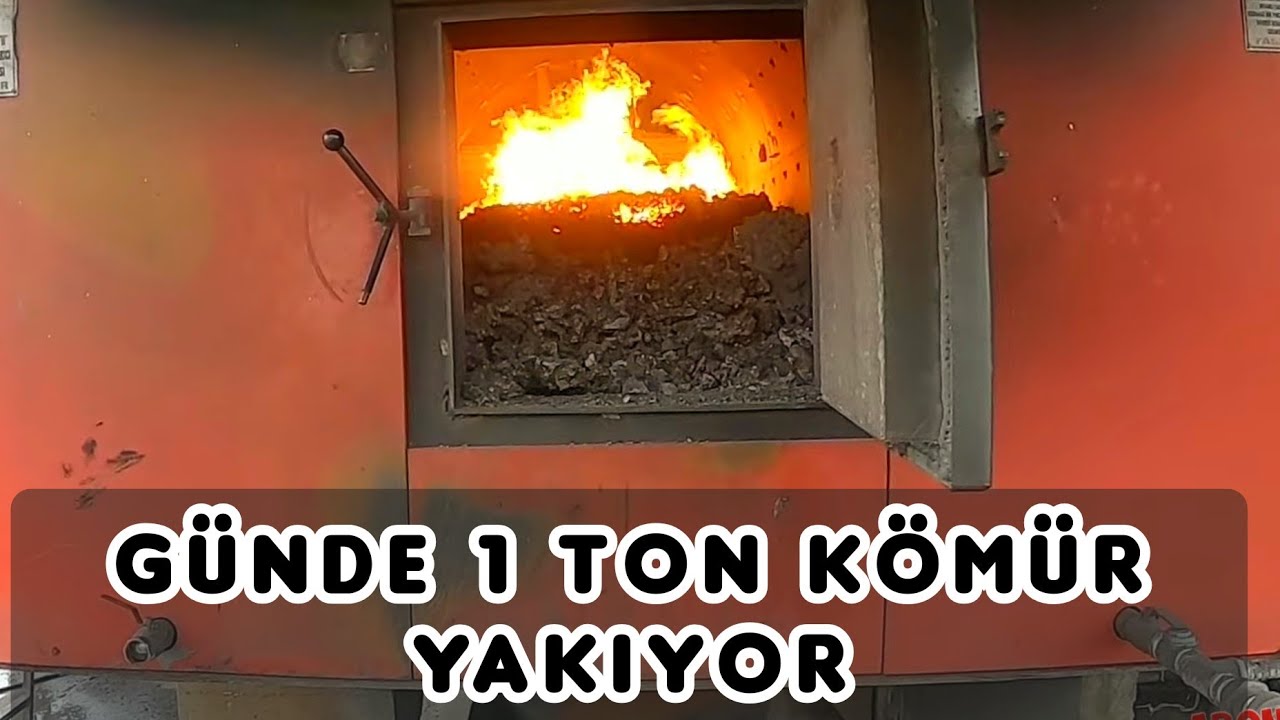 Günde 1 ton kömür yakıyor 30 dönüm yüksek sera tam otomatik ısıtma sistemi .